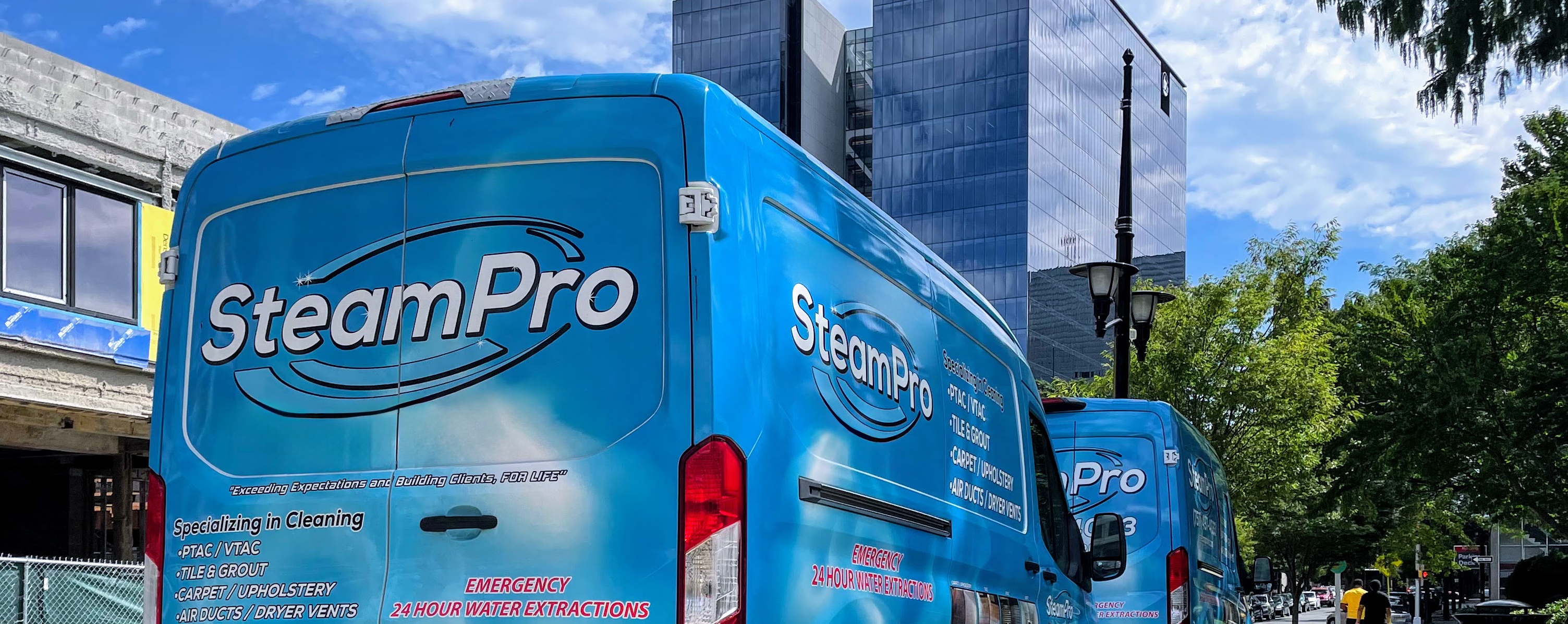 Steam365 Houston cleaning service van